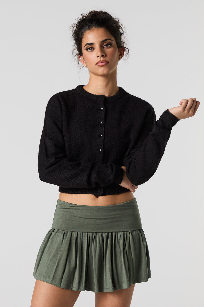 Minijupe-short à taille haute