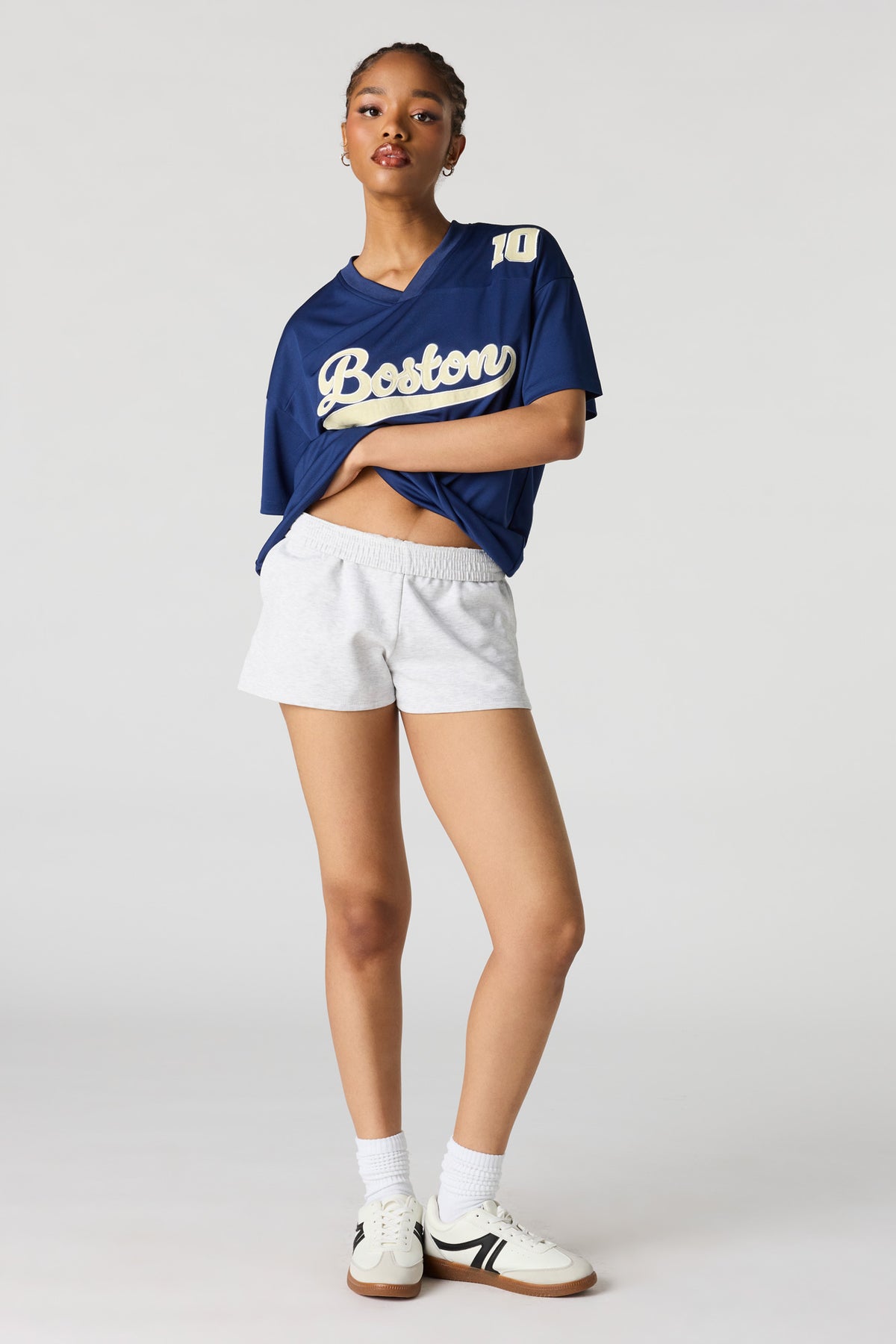 Alt View 3. Graphic Oversized T-Shirt - Navy
