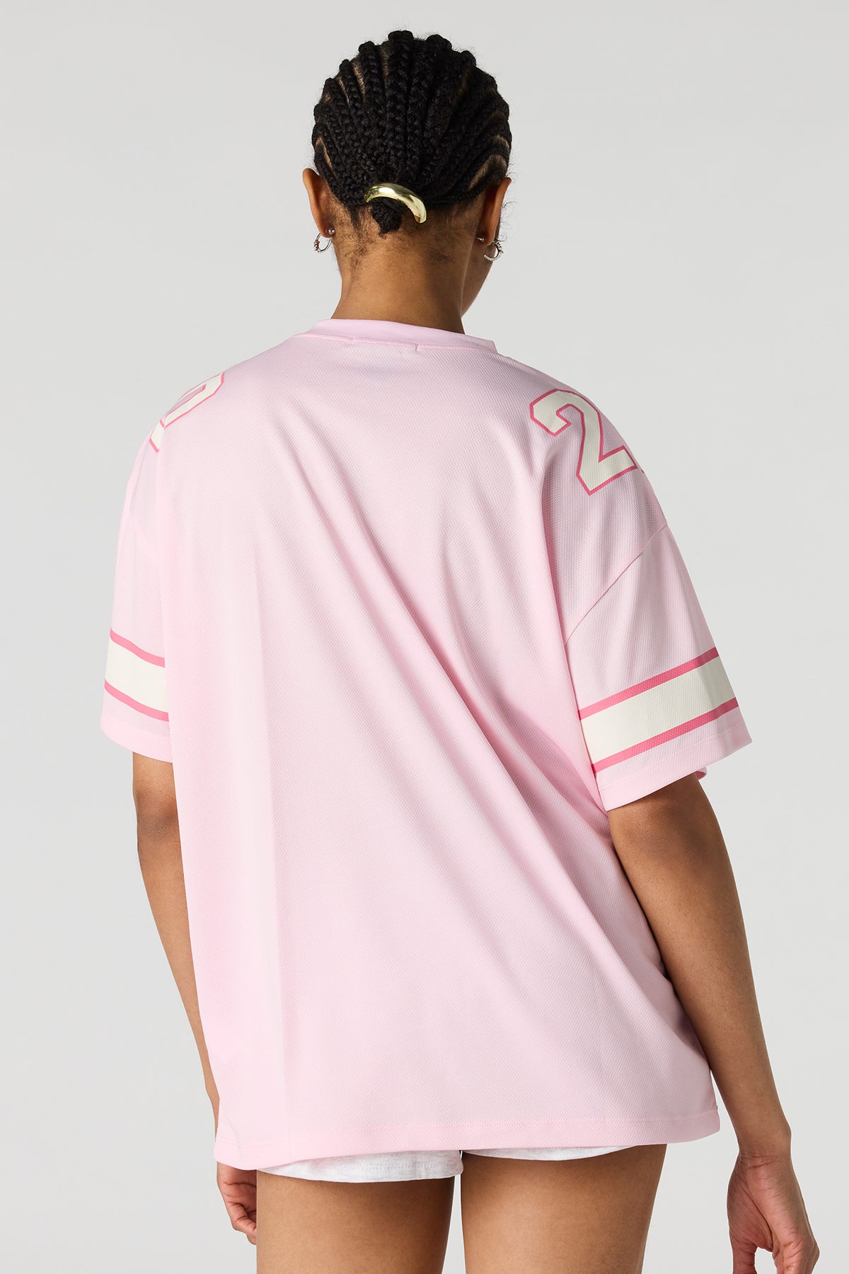 Alt View 2. Graphic Oversized T-Shirt - Pink