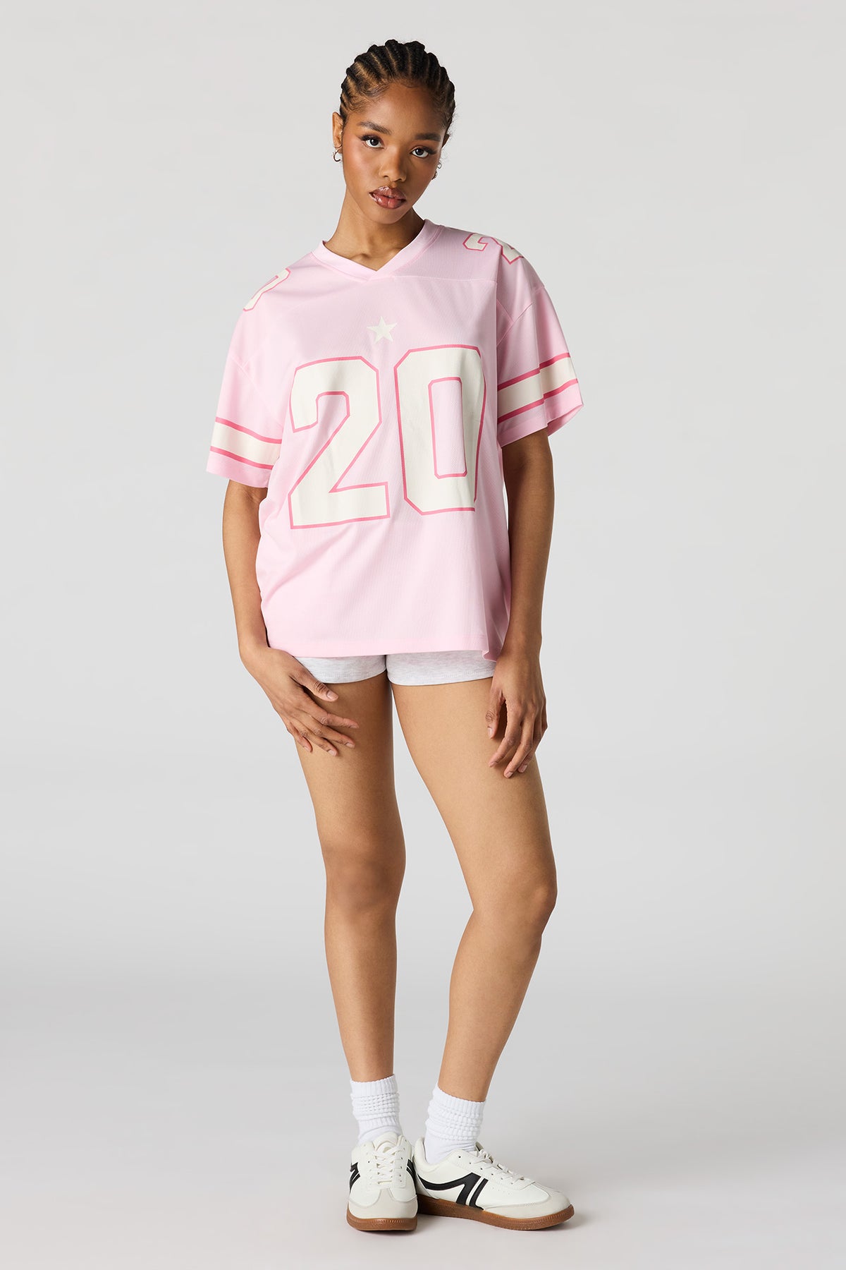 Alt View 3. Graphic Oversized T-Shirt - Pink