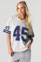 T-shirt imprimé à encolure en V