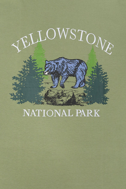 T-shirt avec motif brodé Yellowstone
