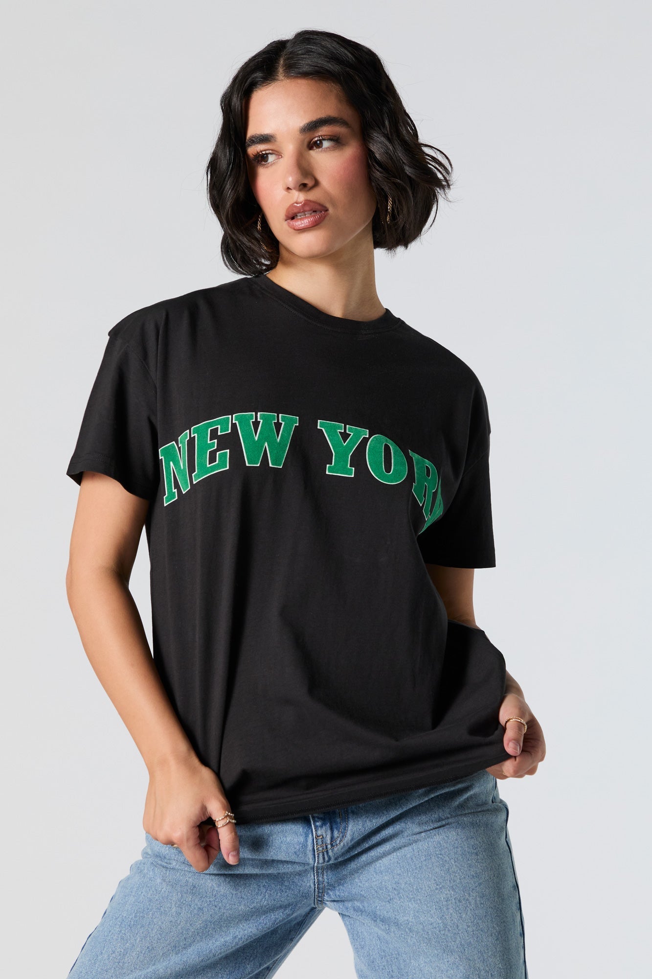 New York Embroidered T-Shirt