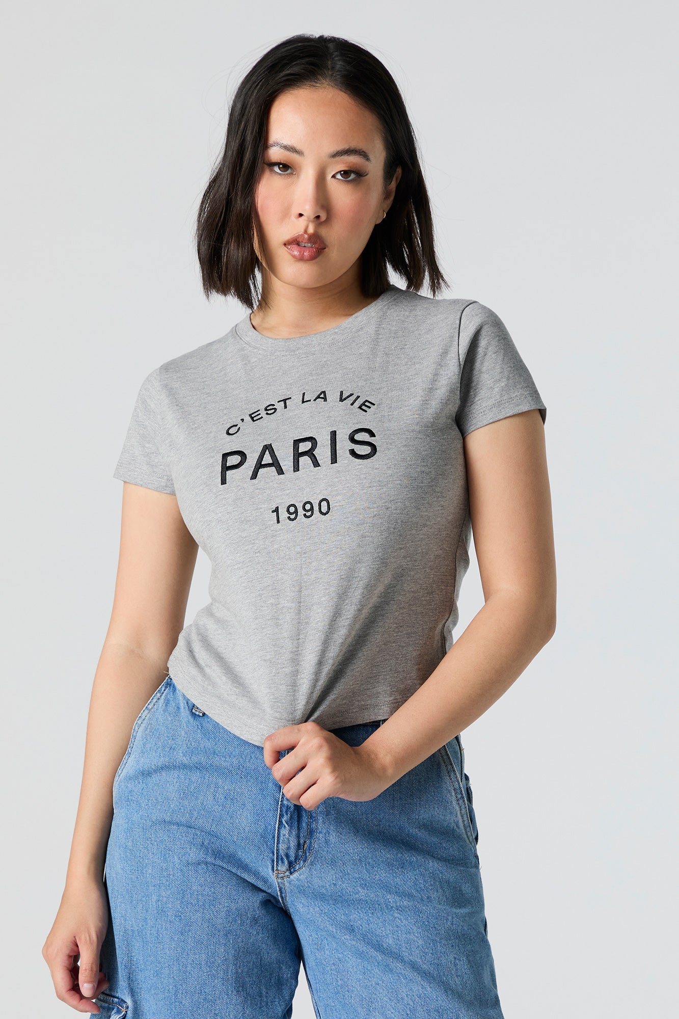 Paris 1990 Embroidered Baby T-Shirt