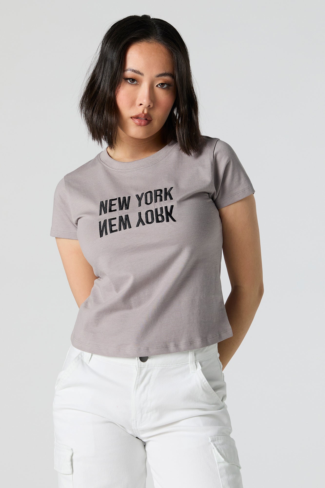 New York Embroidered Baby T-Shirt