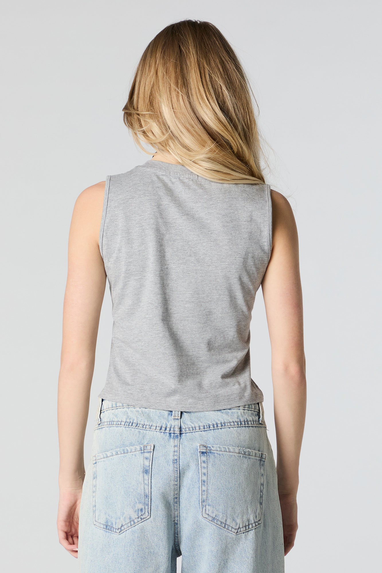 Brooklyn Embroidered Cropped Tank