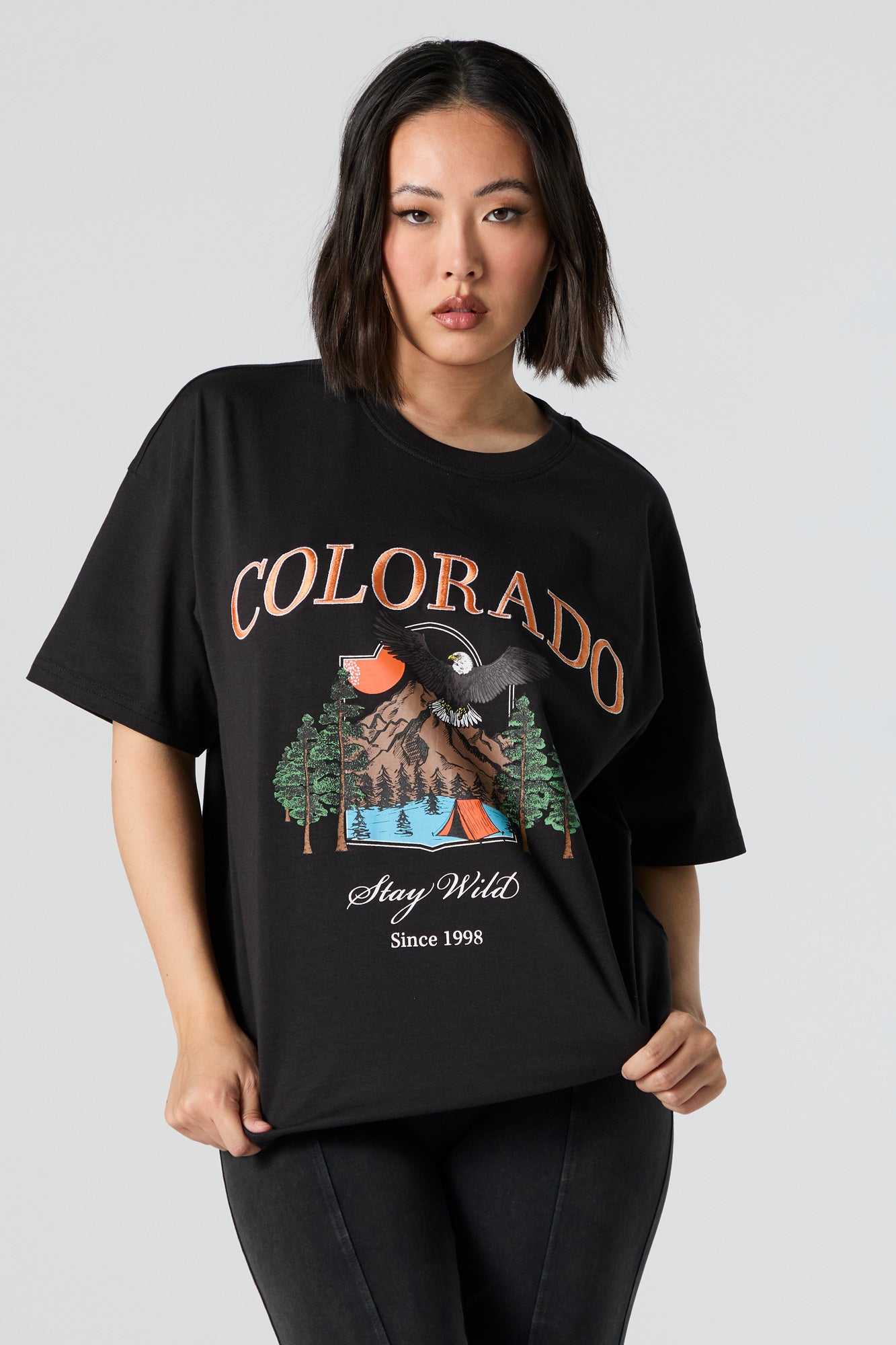 Colorado Embroidered Oversized T-Shirt