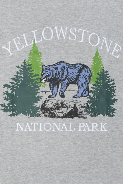 T-shirt surdimensionné avec motif brodé Yellowstone