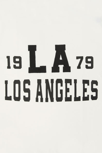 T-shirt surdimensionné avec motif brodé LA