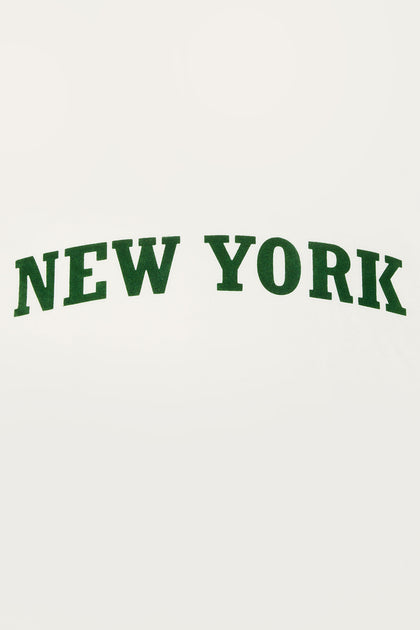 T-shirt surdimensionné avec motif brodé New York