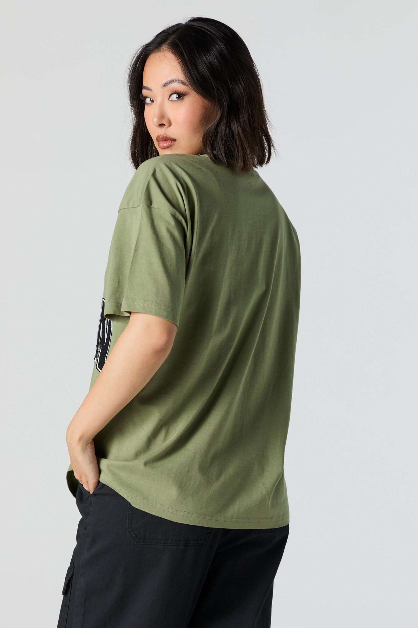 Boston Chenille Embroidered Oversized T-Shirt