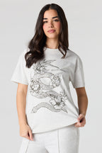 T-shirt surdimensionné imprimé