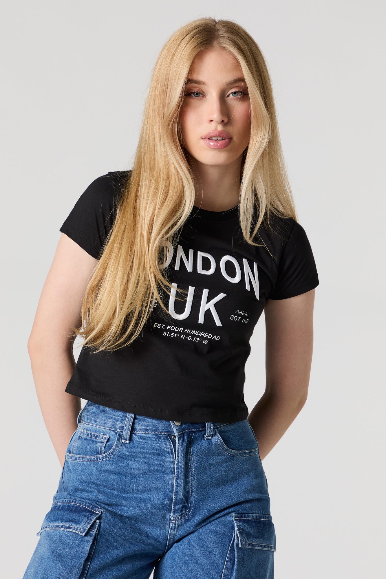 London UK Embroidered Baby T-Shirt