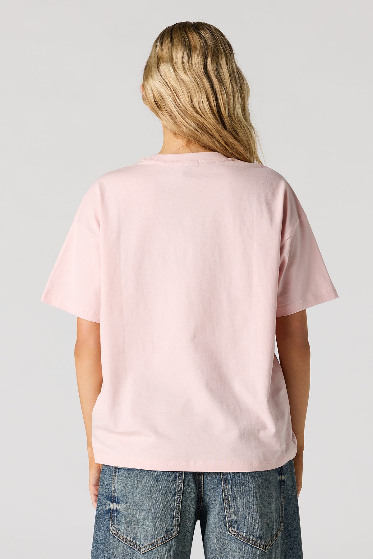 Vue alternative 2. T-shirt carré surdimensionné imprimé