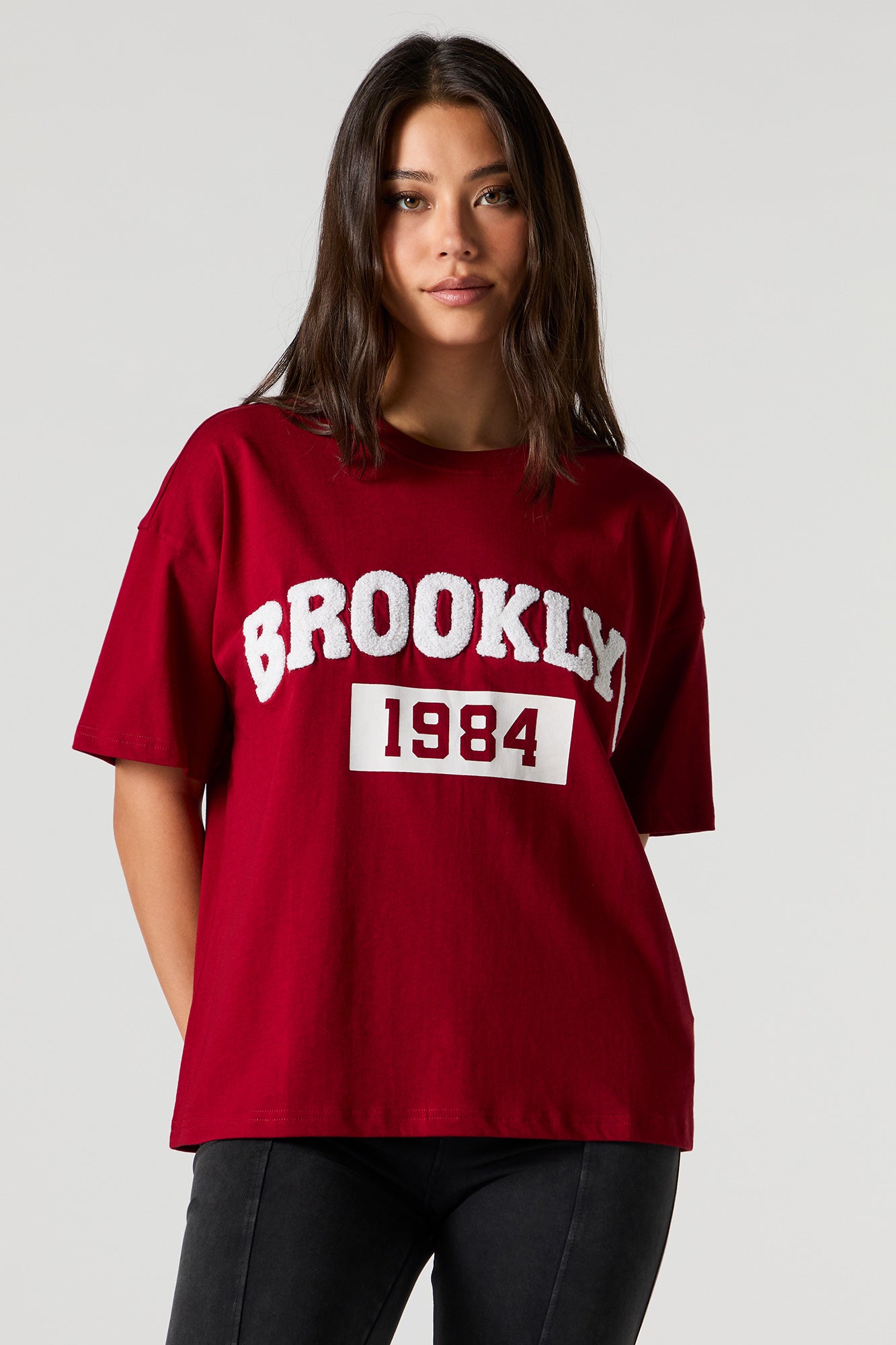 Brooklyn Chenille Embroidered T-Shirt