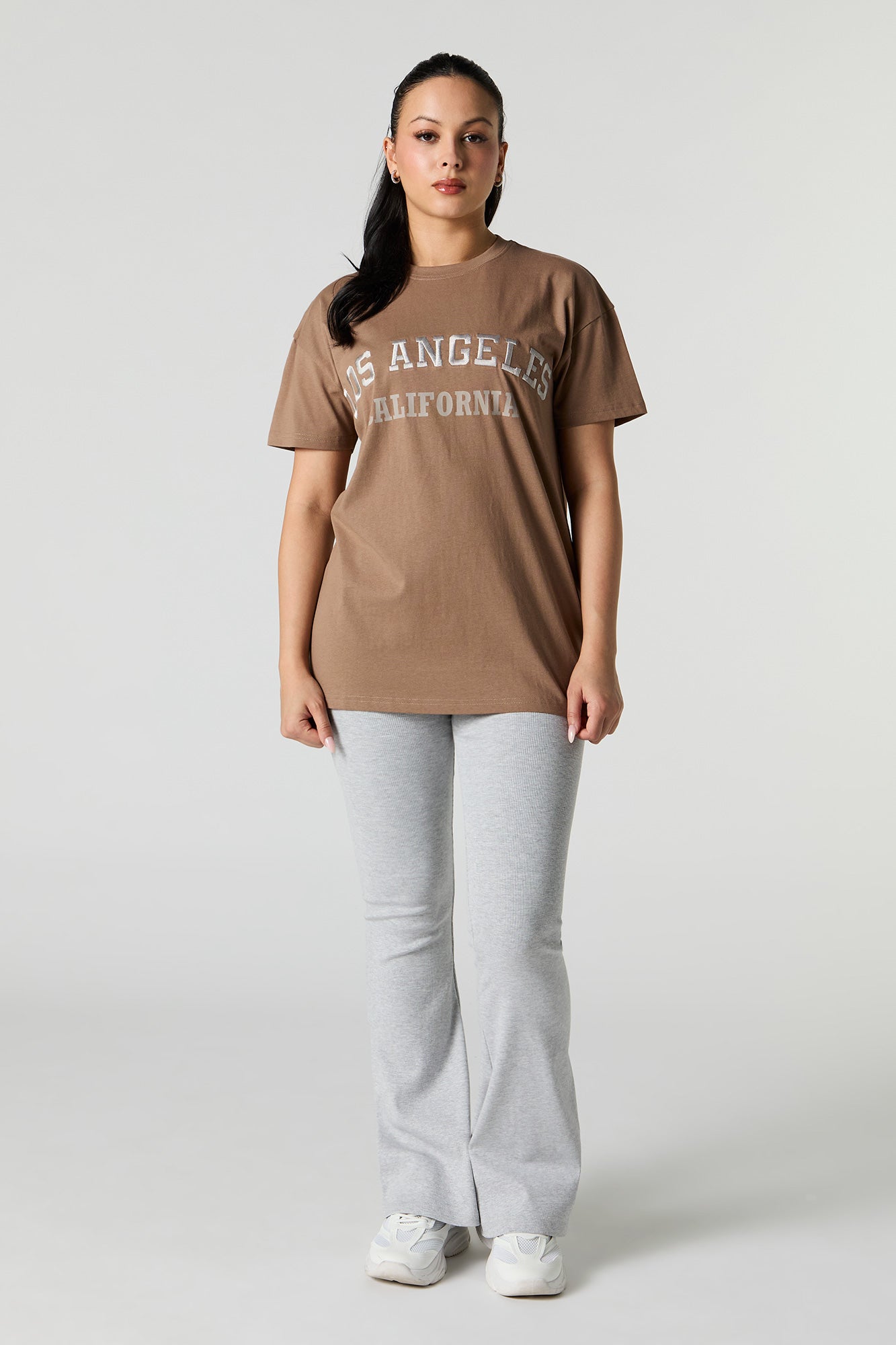 Los Angeles Embroidered Tunic T-Shirt