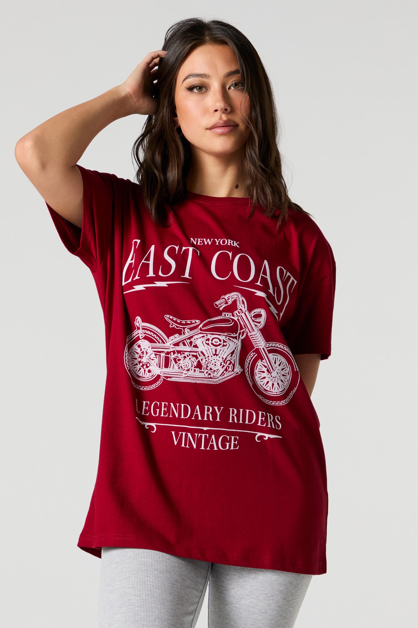 East Coast Riders Embroidered Tunic T-Shirt