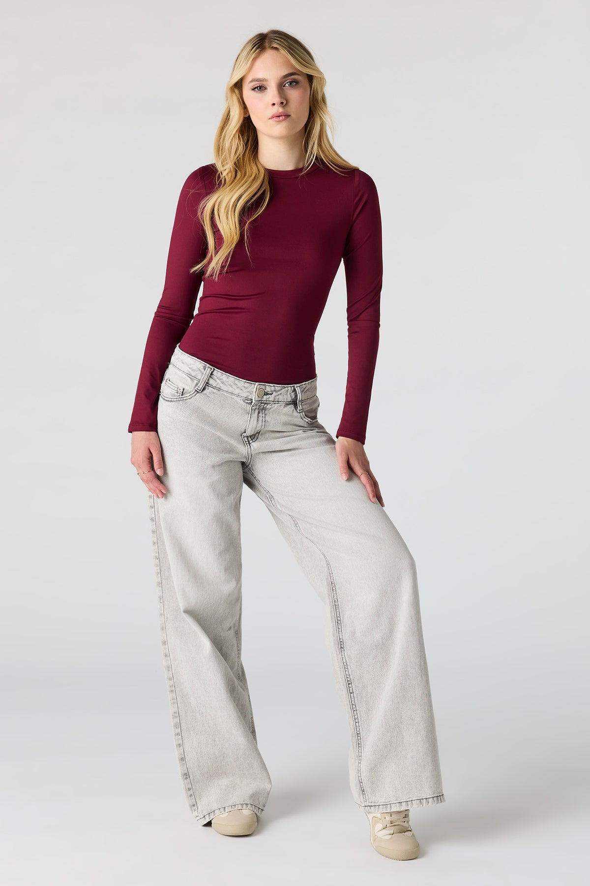 Alt View 19. Contour Long Sleeve Bodysuit - Lilac