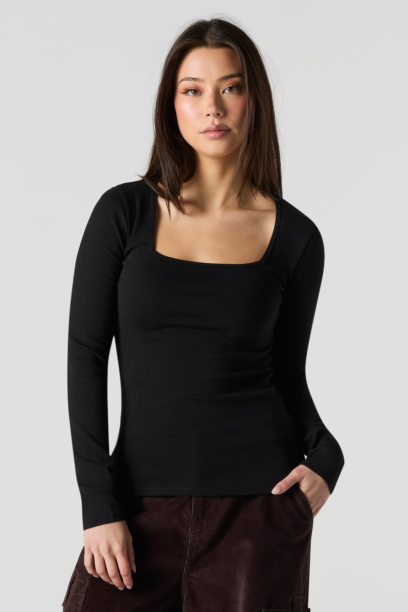 theredthread S bicolor layered tops bk④ THEREDTHREAD / ザレッドスレッド】S bicolor layered tops