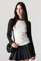 Ribbed Long Sleeve Top