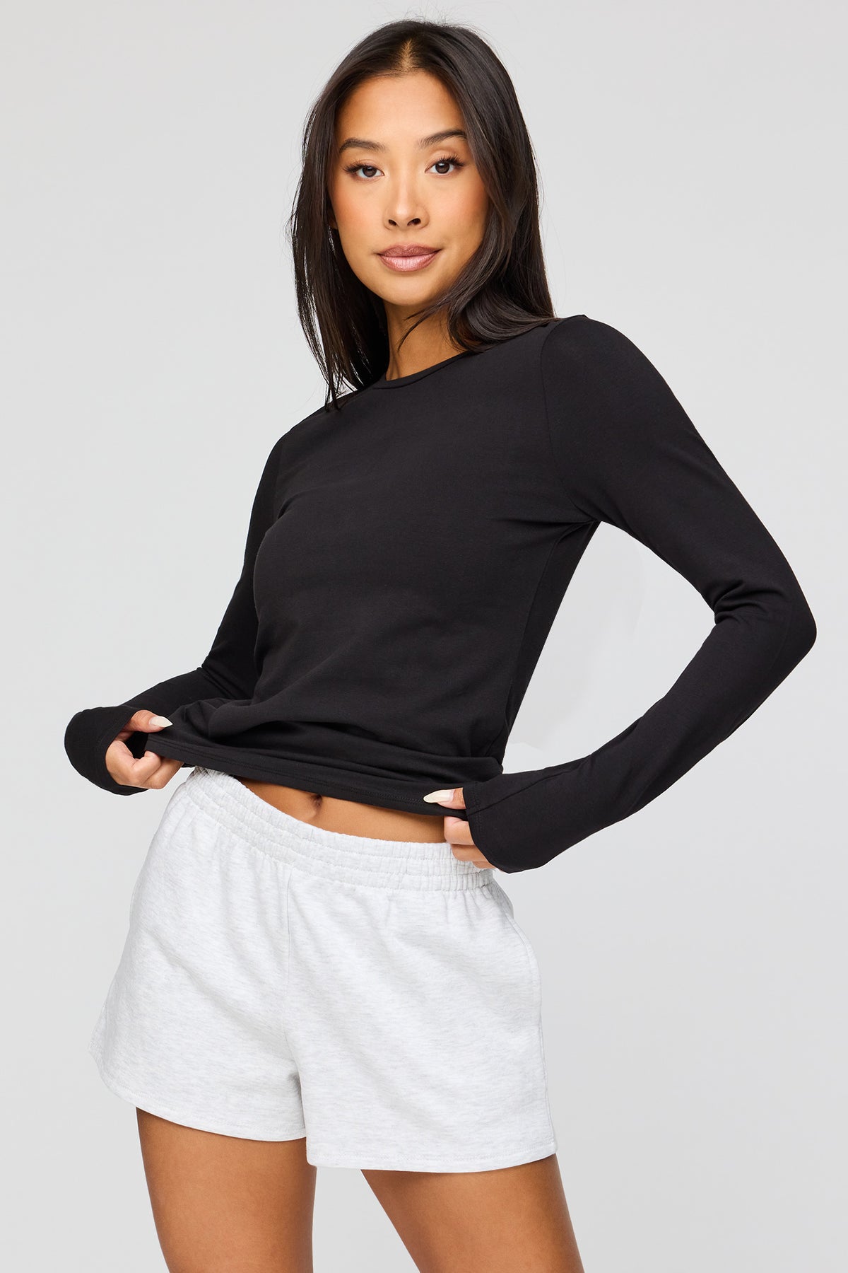 Long Sleeve Top - Black