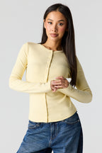 Button-Up Long Sleeve Top