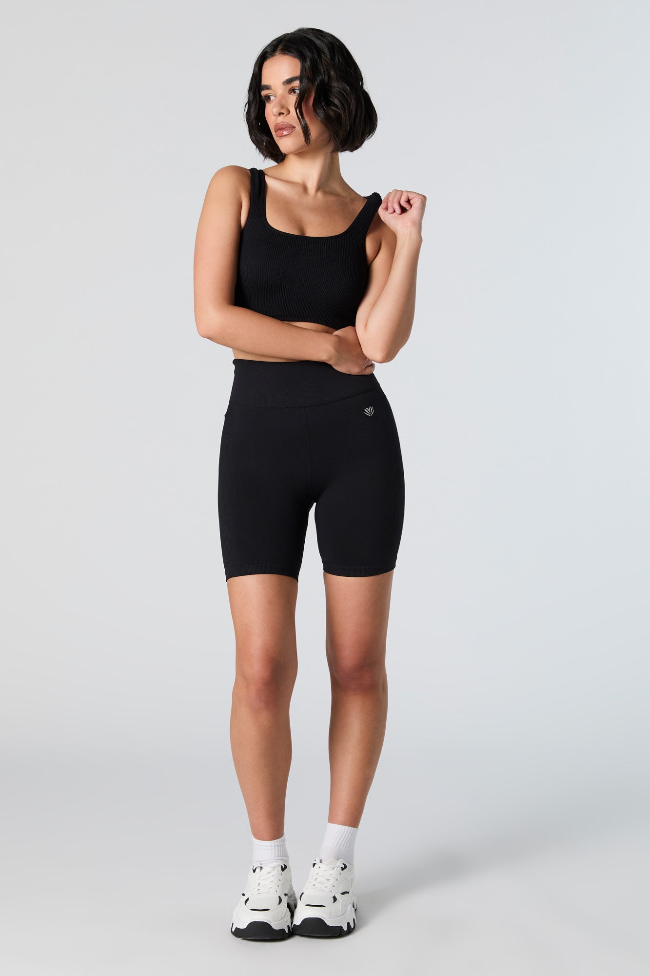Active Seamless Ribbed Square Neck Tank