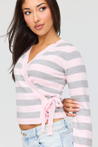 Side Tie Wrap Sweater