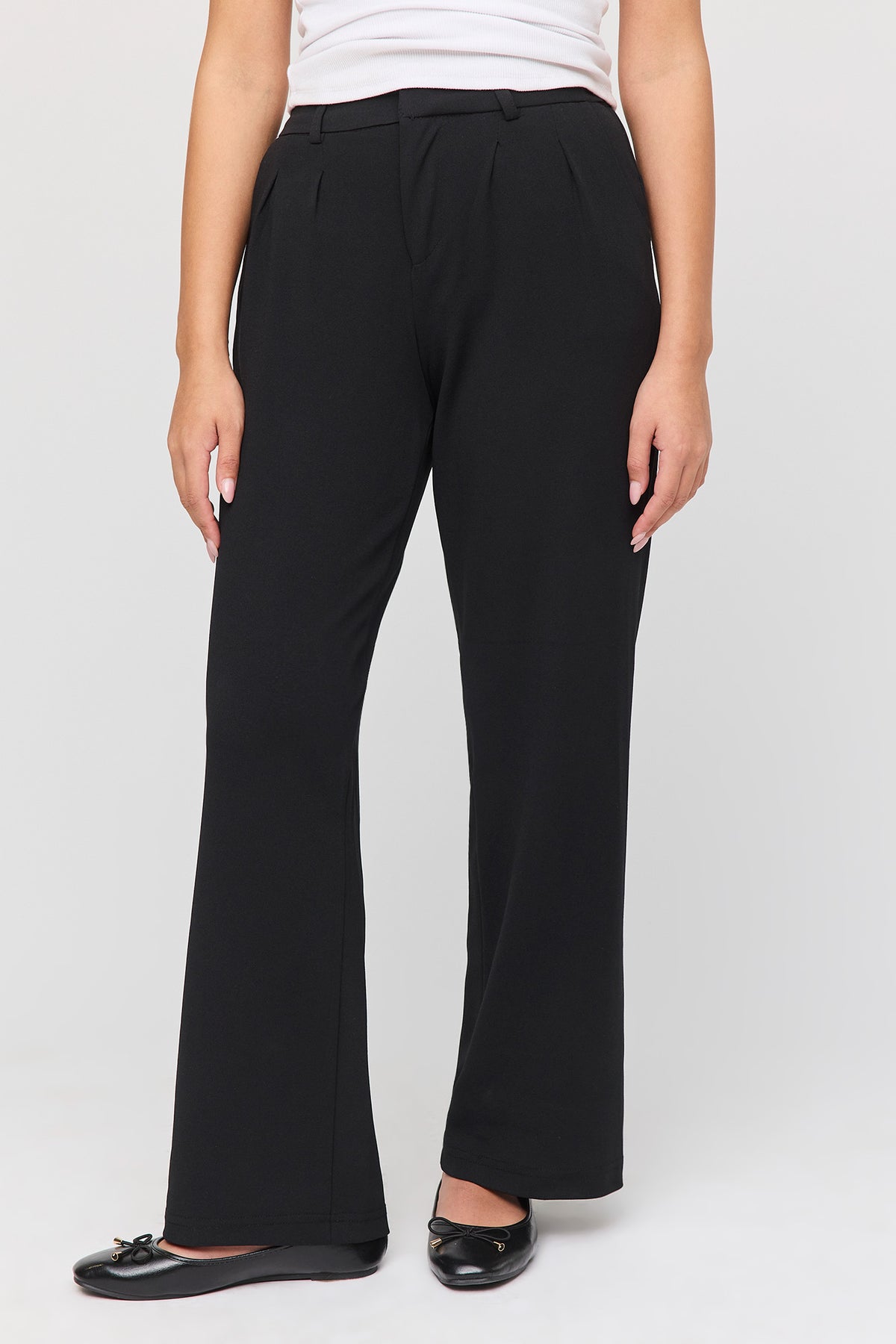 Alt View 2. Wide Leg Dress Pant - Black