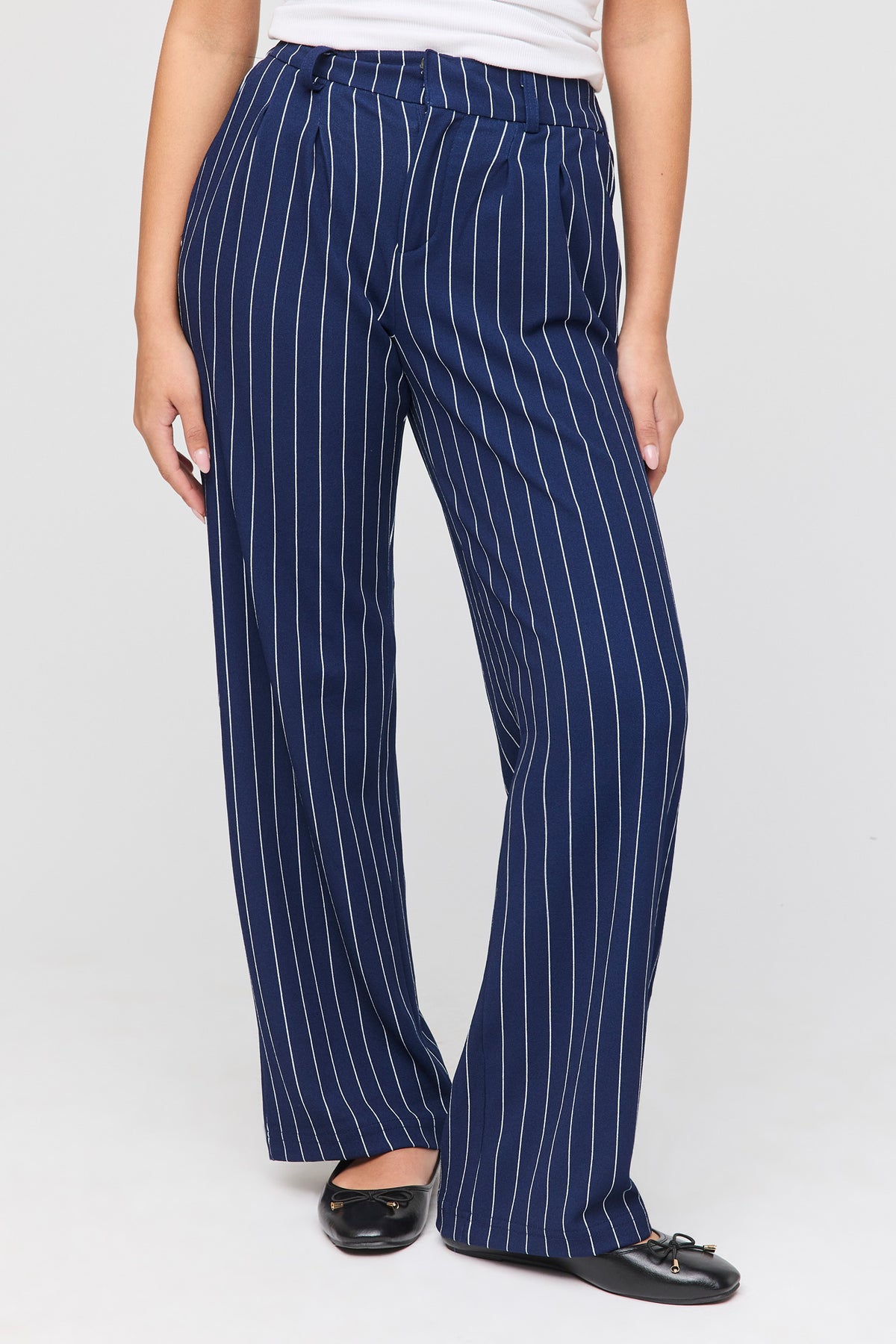 Alt View 2. Wide Leg Dress Pant - Navy
