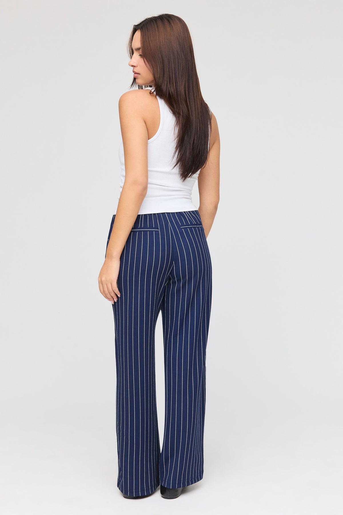 Alt View 3. Wide Leg Dress Pant - Navy