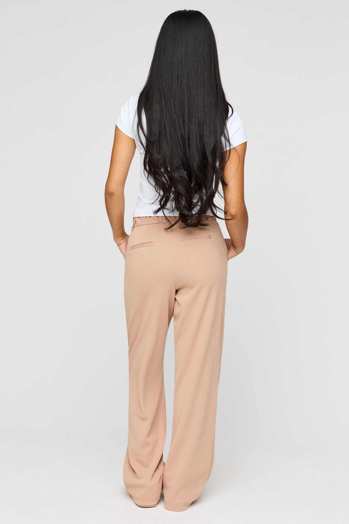 Alt View 3. Pleated Wide Leg Dress Pant - Taupe