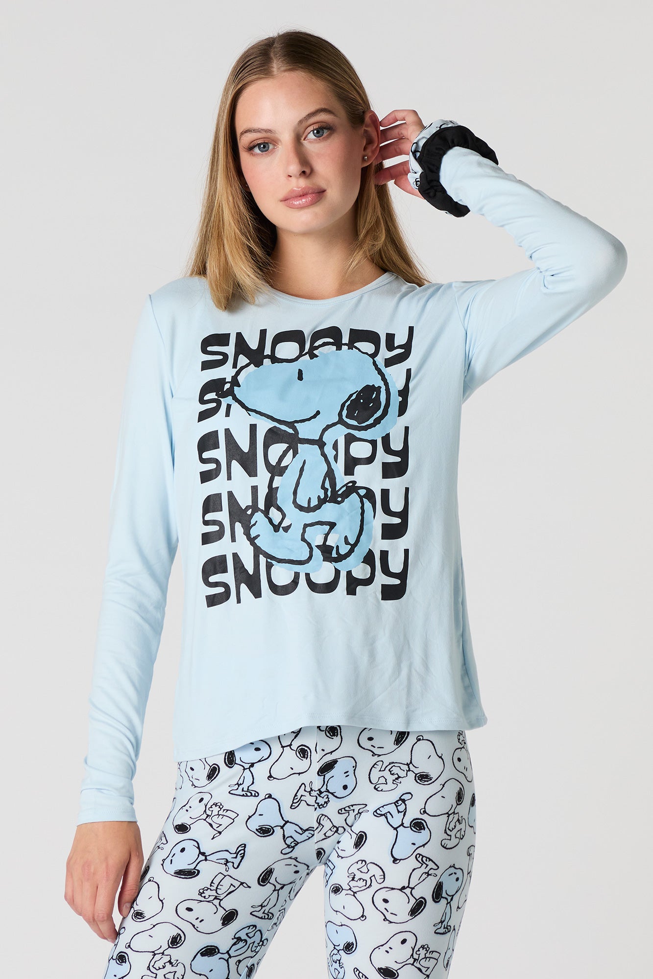 Ensemble pyjama 2 pièces haut à manches longues et legging Snoopy