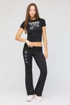 Graphic Baby Tee & Wide Leg Pant Set
