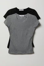 Double Lined Contour T-Shirt (2 Pack)