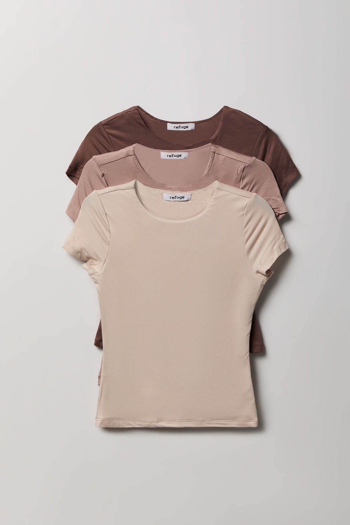 Haut profilé superposé à manches courtes (Lot de 3)