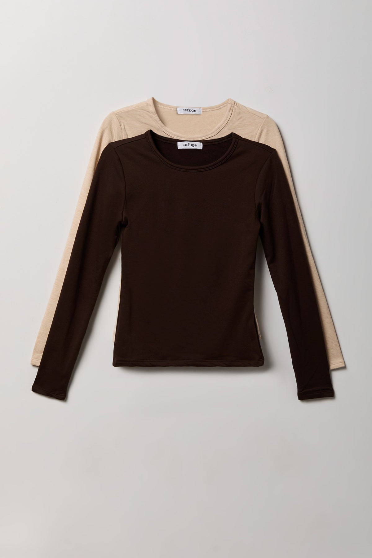 Long Sleeve Top (2 Pack) - Oatmeal