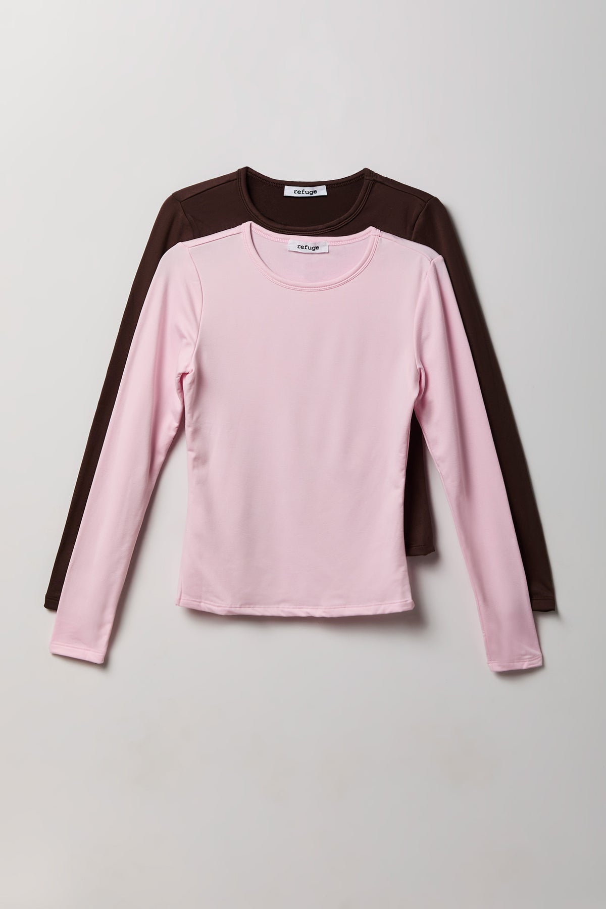 Long Sleeve Top (2 Pack) - Brown