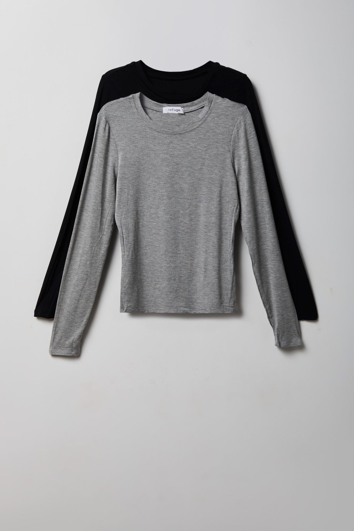 Long Sleeve Top (2 Pack) - Dark Grey