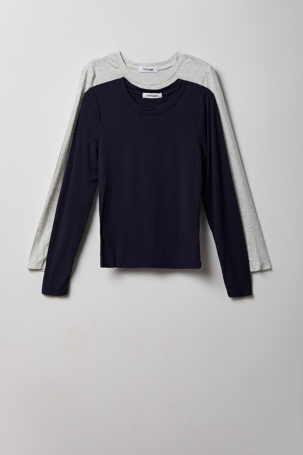 Long Sleeve Top (2 Pack) - Navy