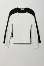 Double Lined Contour Long Sleeve Top (2 Pack)
