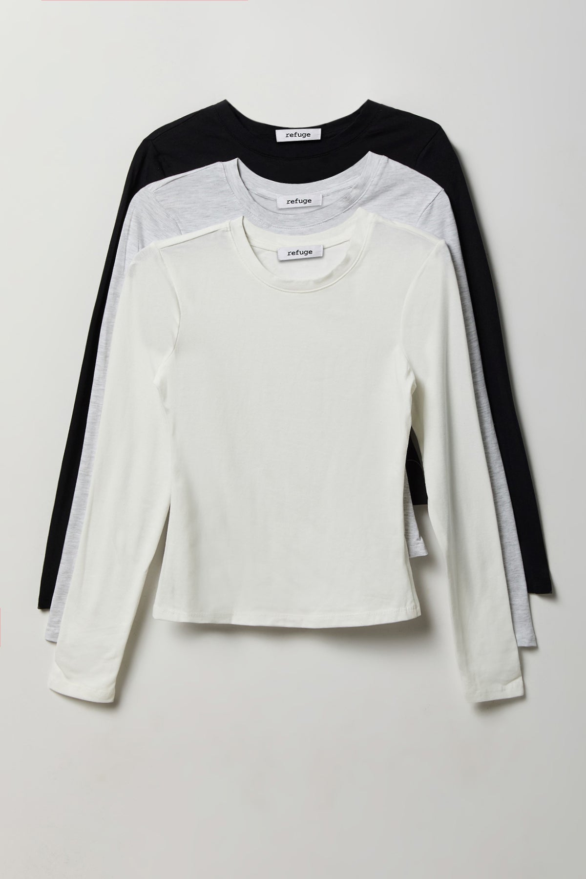 Long Sleeve Top (3 Pack) - Black
