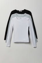 Contour Long Sleeve Top (3 Pack)
