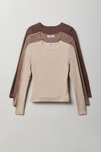 Contour Long Sleeve Top (3 Pack)
