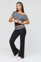 Polka Dot Top & Pant & Headband Set
