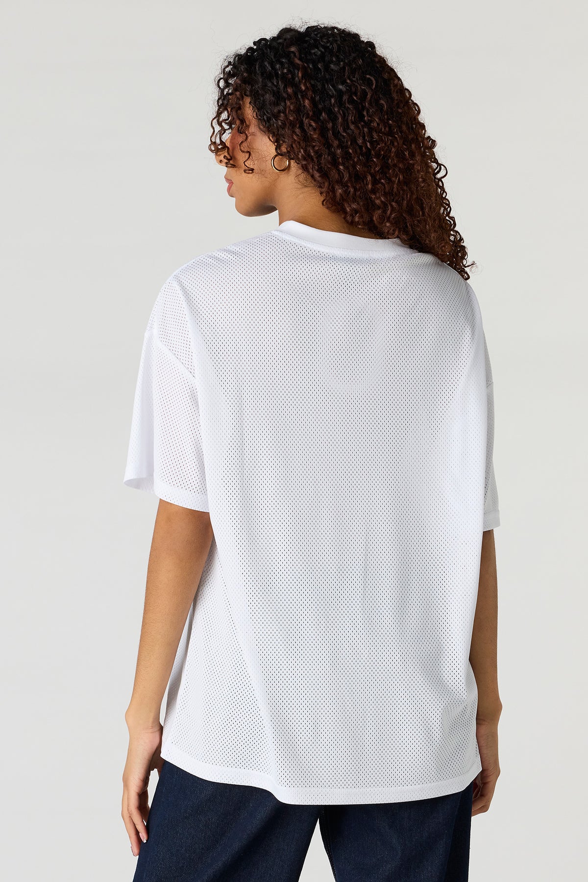 Vue alternative 2. Jersey en filet imprimé