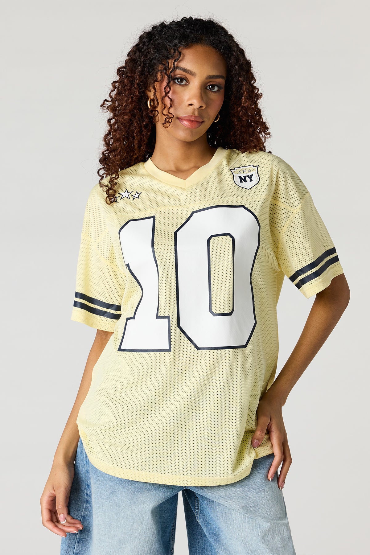 Jersey en filet imprimé