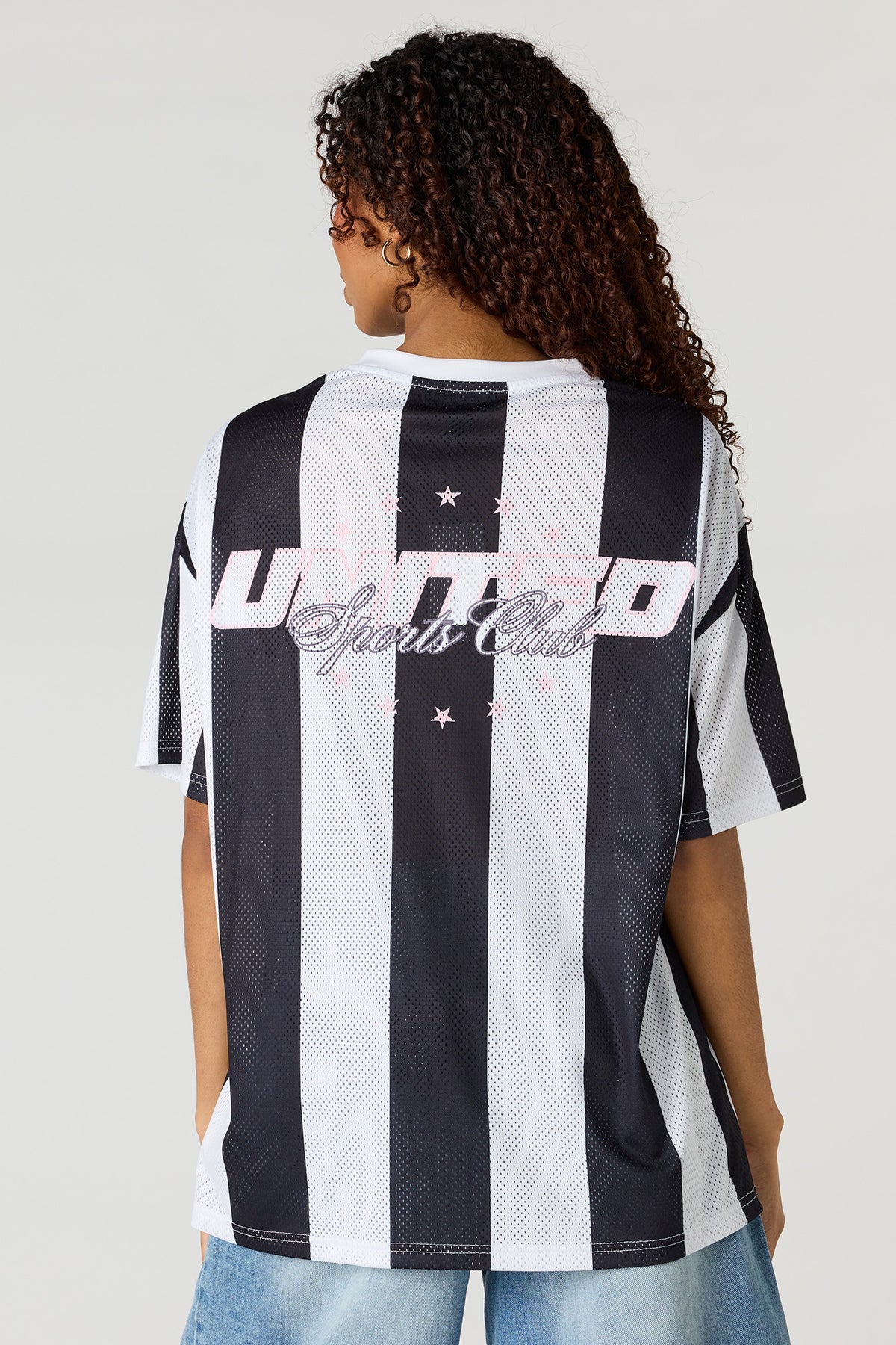 Vue alternative 2. Jersey en filet imprimé