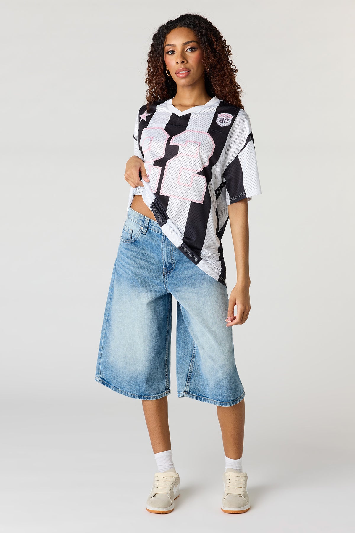 Vue alternative 3. Jersey en filet imprimé