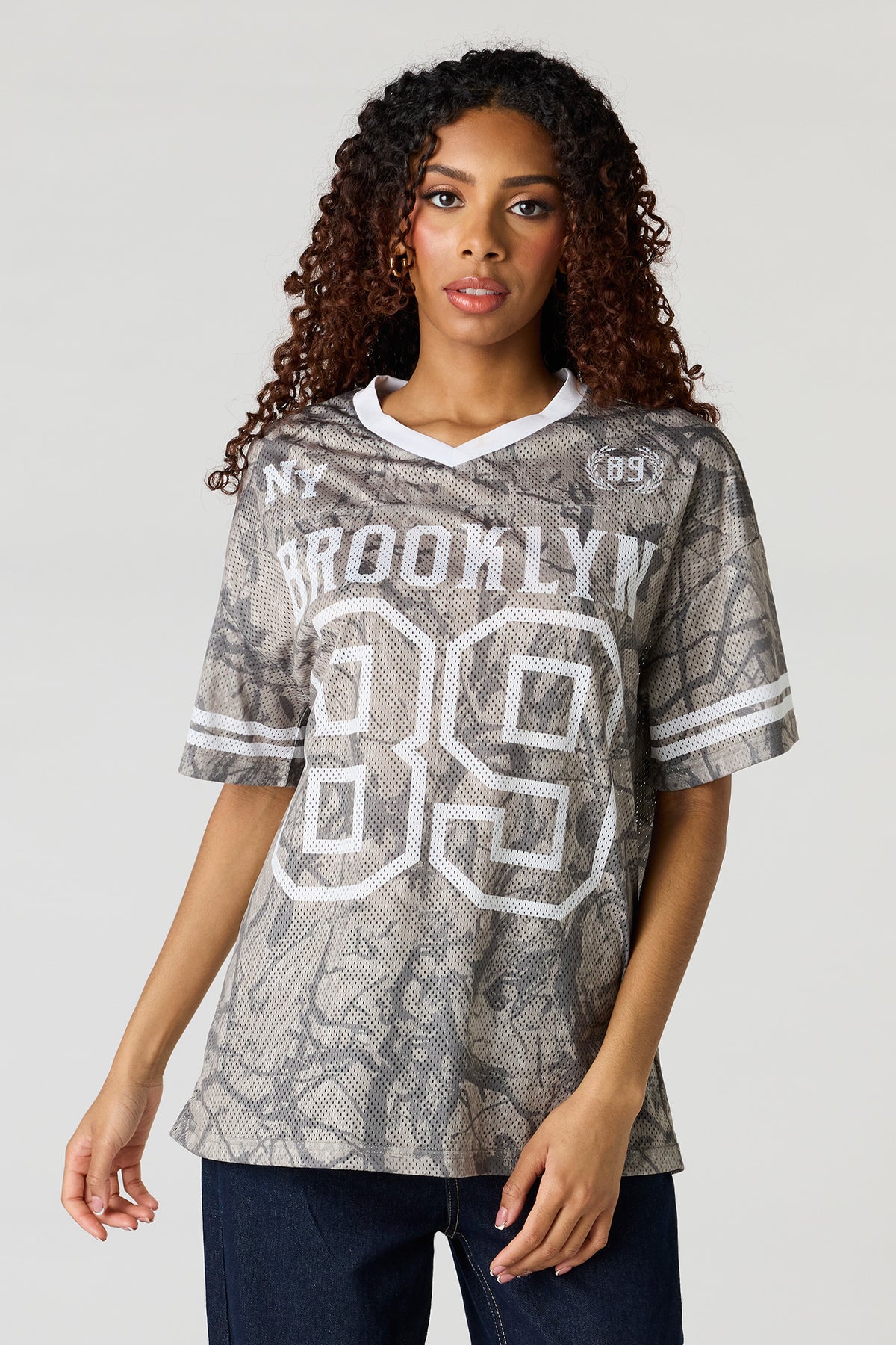Jersey en filet imprimé
